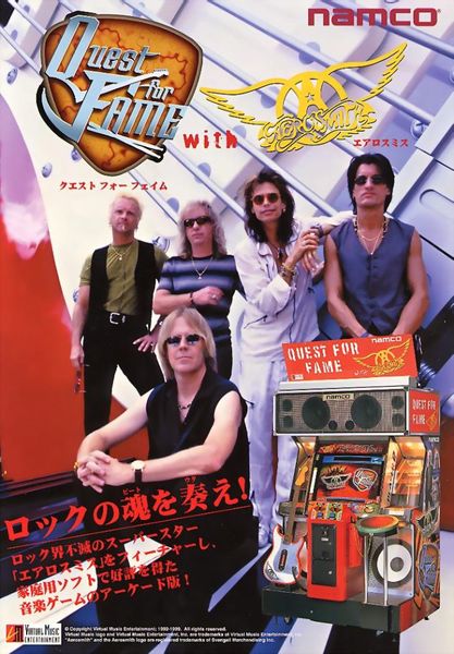 Quest for Fame Aerosmith Virtual Guitar game