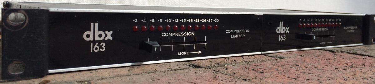 DBX 163 Vintage Compressor racked pair for sale