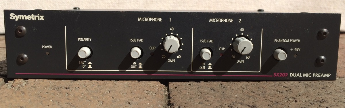 Symetrix SX202 2-Ch Mic Preamp.